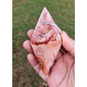 pink agate diamond 3in